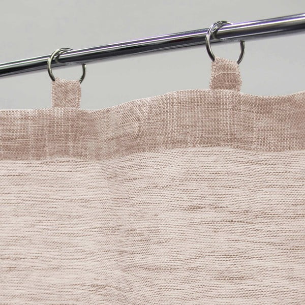 Tende in voile beige in set da 2 60x90 cm Milza - douceur d'intérieur-image-1