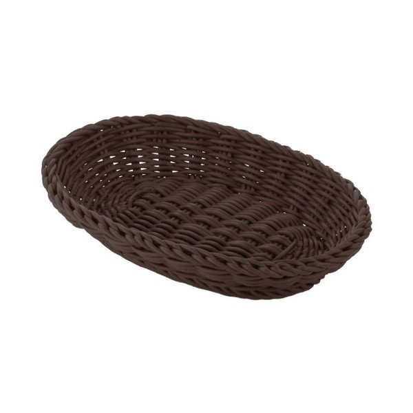 Košík Tischkorb Oval Brown, 21x15x8 cm