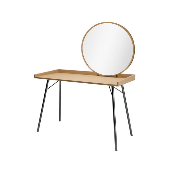 Tavolino da toilette in rovere decorato Rayburn - Woodman-image-2