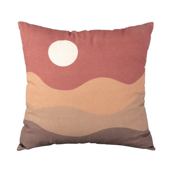 Cuscino in cotone marrone e rosso Clay Sunset, 45 x 45 cm - PT LIVING