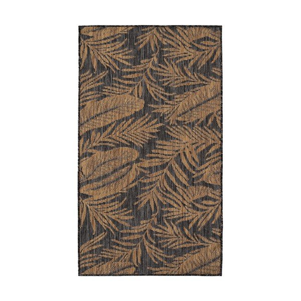 Tappeto da interno/esterno nero/marrone 80x150 cm Mira 1451 – Ayyildiz Carpets