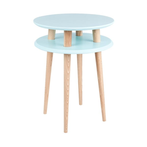 Tavolino turchese chiaro UFO, Ø 45 cm - Ragaba