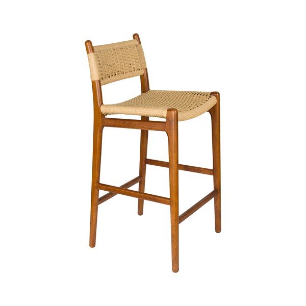 Sgabello da bar di colore naturale in faggio massiccio (altezza della seduta 67,5 cm) Cecile – Dutchbone