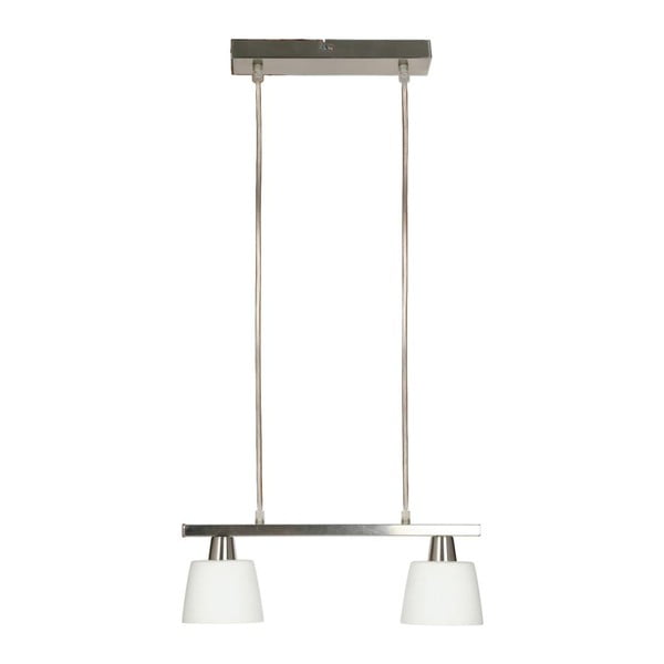 Lampada da soffitto bianca con paralume in vetro 40x11 cm Hybryda - Candellux Lighting