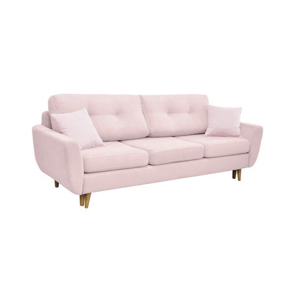 Divano letto rosa con gambe leggere Rose - Mazzini Sofas-image-3
