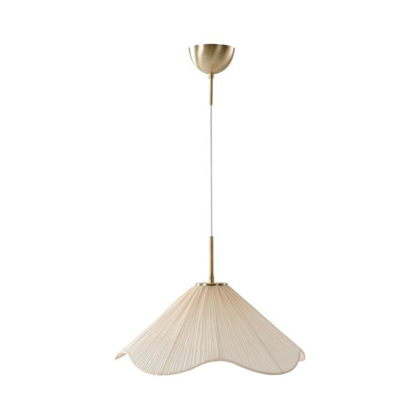 Lampadario color crema in tessuto ø 50 cm Lunaria – Jotex