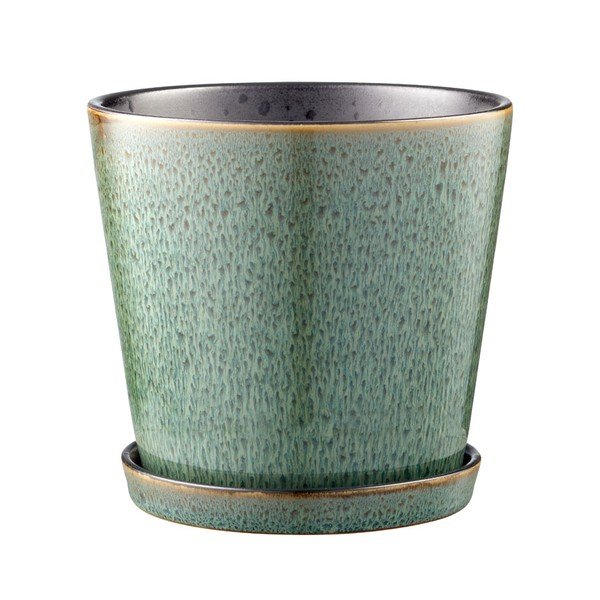 Coprivaso in gres ø 14 cm Gastro Green/Black – Bitz-image-3