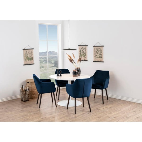 Sedia da pranzo blu Nora - Actona-image-1