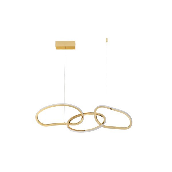 Lampadario LED dorato in alluminio con intensità regolabile Girish – Nova Luce