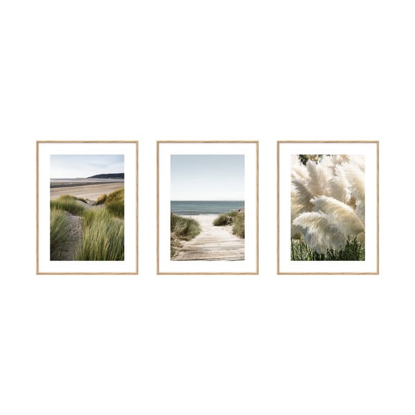 Set di 3 poster 30x40 cm Beach - knor