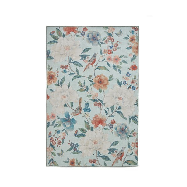 Passatoia blu lavabile 61x170 cm Pipa Floral – Catherine Lansfield