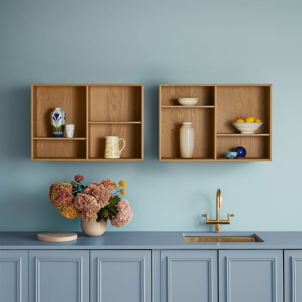 Libreria a sospensione in rovere naturale 89x61 cm Mistral - Hammel Furniture-image-1