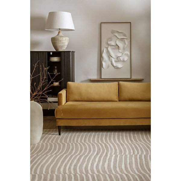 Tappeto greige in lana 133x190 cm Agnus Tides – Agnella-image-1