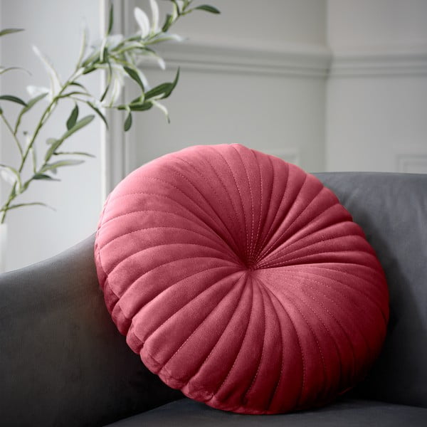 Cuscino decorativo in velluto ø 40 cm Round Soft Touch – Catherine Lansfield-image-1