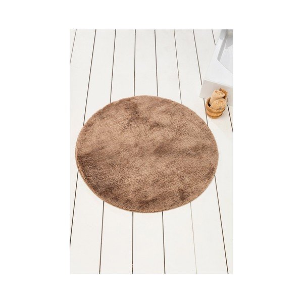 Tappeto da bagno beige-marrone Colors of Cap, ⌀ 90 cm - Unknown