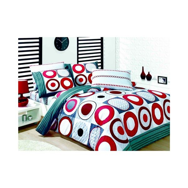 Biancheria da letto matrimoniale con lenzuolo Esra, 200 x 220 cm - Mijolnir