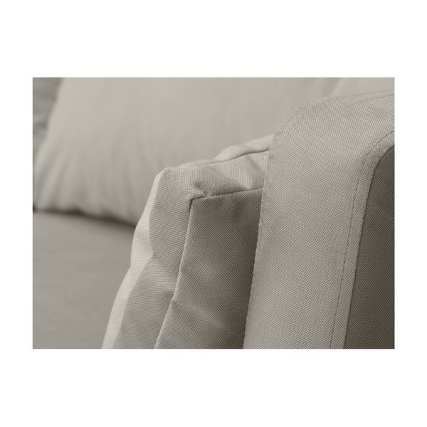 Divano beige a tre posti Elena, con un lettino nell'angolo a destra - Mazzini Sofas-image-4