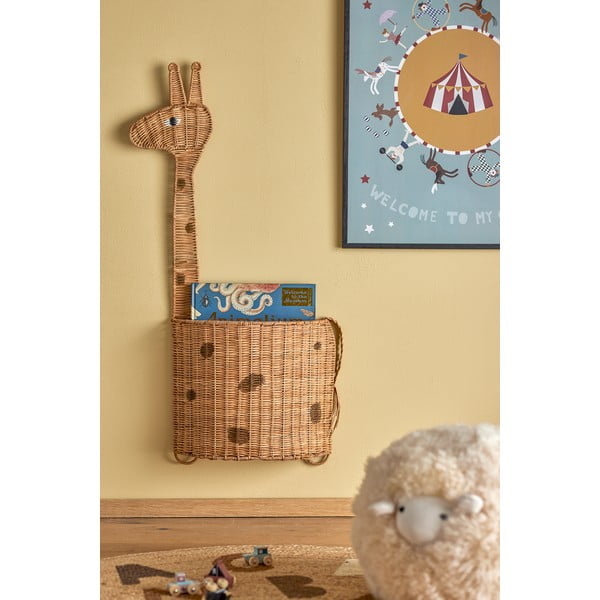 Cestino per bambini in rattan colore naturale 46x13x90 cm Philine - Bloomingville Mini-image-1