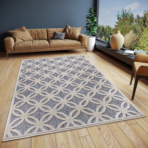 Tappeto grigio 57x90 cm Iconic Circle - Hanse Home-image-1