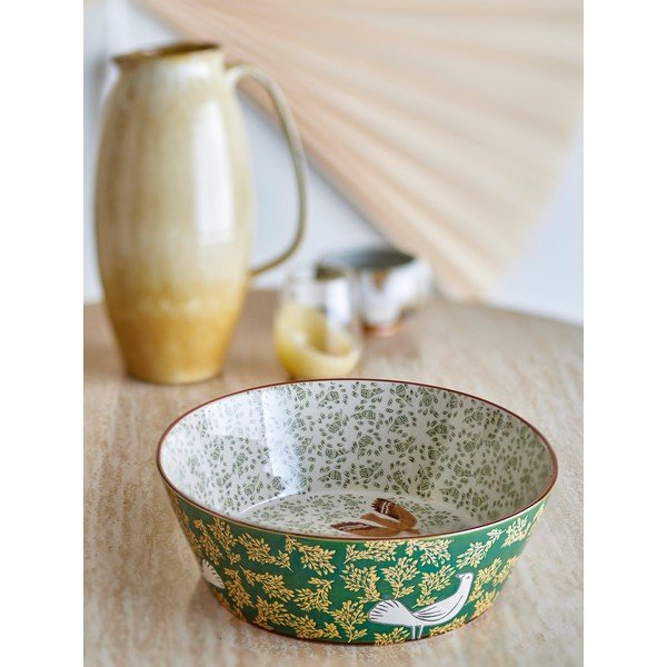 Ciotola verde in ceramica ø 28 cm Hezha – Bloomingville-image-1