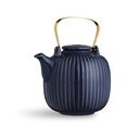 Teiera in porcellana blu scuro Hammershoi, 1,2 l Hammershøi - Kähler Design