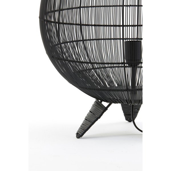 Lampada da tavolo nero opaco con paralume in metallo (altezza 56 cm) Yumi - Light & Living-image-4