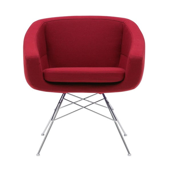 Poltrona rosso scuro Aiko - Softline