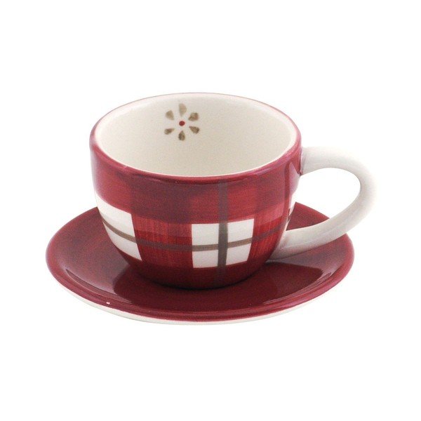 Tazza con piattino Red Chalet - Antic Line