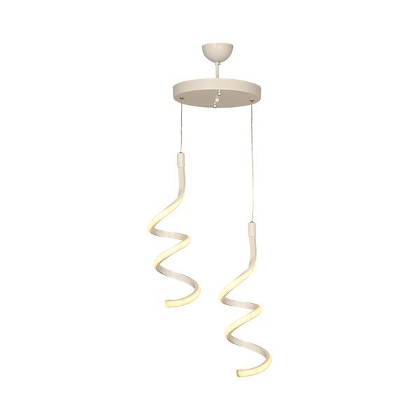 Lampadario LED bianco in metallo ø 25 cm Hilton – Squid Lighting