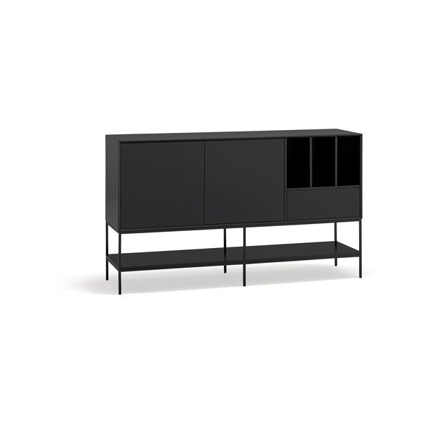 Cassettiera nera 166x98x45 cm Platt – Teulat-image-3