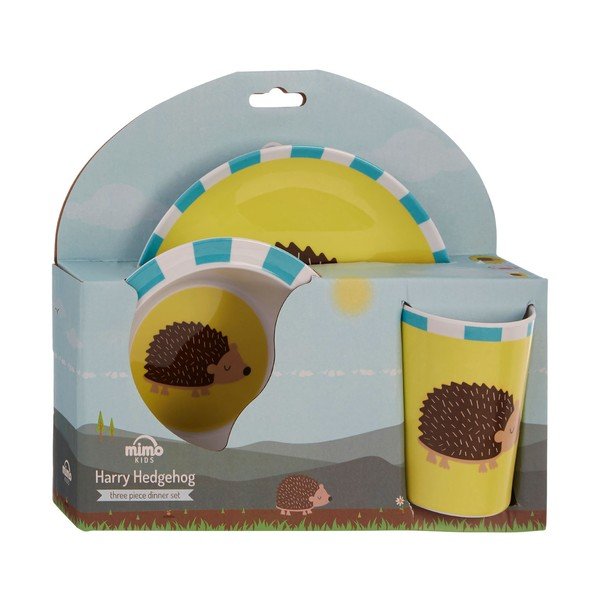 Set da pranzo per bambini a 3 pezzi con motivo a riccio - Premier Housewares-image-4