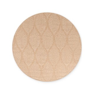 Tappeto da interno/esterno rotondo beige/avorio ø 160 cm Duet Liora – NORTHRUGS