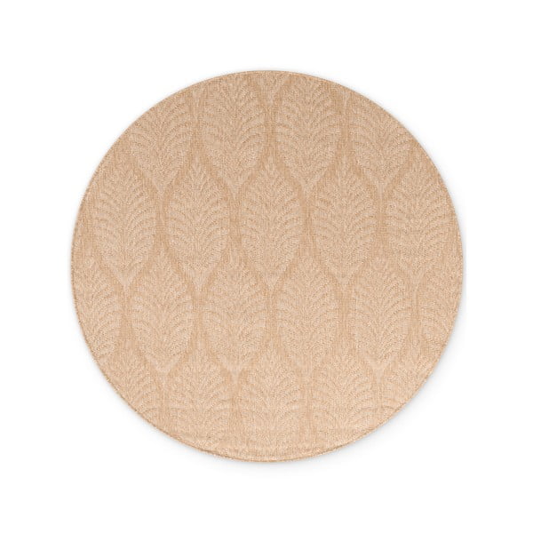 Tappeto da interno/esterno rotondo beige/avorio ø 160 cm Duet Liora – NORTHRUGS