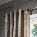 Tende beige in set da 2 168x229 cm Crushed Velvet - Catherine Lansfield