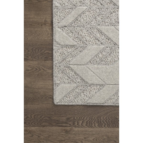 Tappeto in lana grigio chiaro 120x180 cm Credo - Agnella-image-3