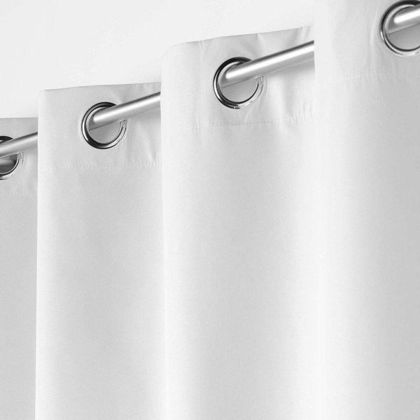 Tenda oscurante in grigio chiaro in microfibra 140x260 cm Obscure – douceur d'intérieur-image-1