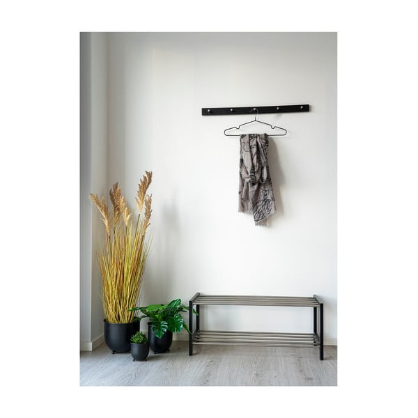 Appendiabiti da parete in metallo nero Padova - House Nordic-image-1
