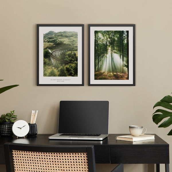 Set di dipinti 2 pz 30x40 cm Woods – Styler-image-1