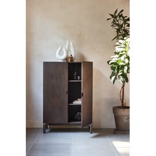Armadio marrone scuro effetto rovere 90x130 cm Arun - Unique Furniture