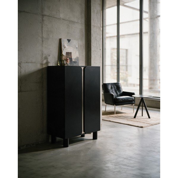 Armadietto nero 80x137x40 cm Toledo – MOME-image-1
