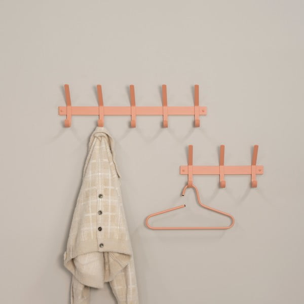Attaccapanni da parete color salmone in metallo 70 cm Dexter – Spinder Design-image-3