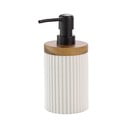 Dispenser di sapone in poliresina bianca 350 ml Niagara - douceur d'intérieur