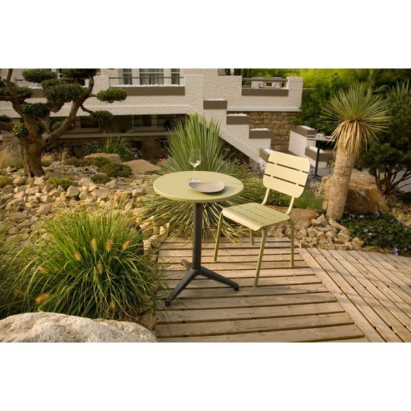 Set di 4 sedie da giardino in metallo verde Alicante - Ezeis-image-1