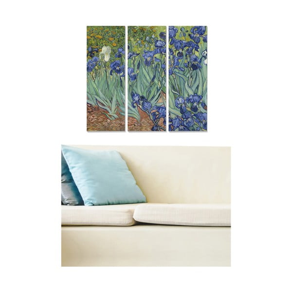 Dipinti in set di 3 pezzi 20x50 cm Vincent van Gogh - Wallity