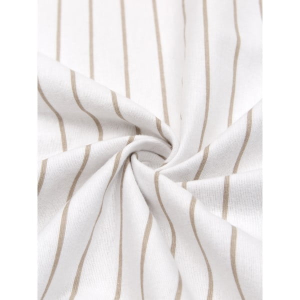 Biancheria da letto in flanella bianca e beige per letto singolo , 155 x 220 cm Talin - Westwing Collection-image-1