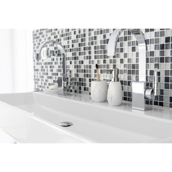 Tazza per spazzolino da denti in poliresina bianca Maloto - Wenko-image-1