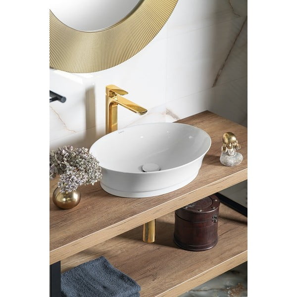 Rubinetto per lavandino dorato verticale Spy – Sapho-image-2