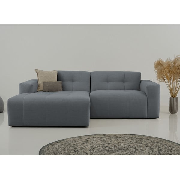 Divano angolare in grigio scuro (con penisola a sinistra) Maxel – Scandic-image-1