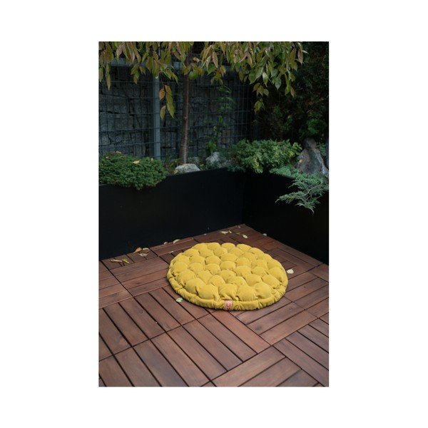 Cuscino di seduta marrone scuro con sfere massaggianti , Ø 65 cm Bloom - Linda Vrňáková-image-3