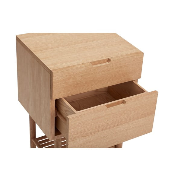Comodino in rovere Acorn - Hübsch-image-2